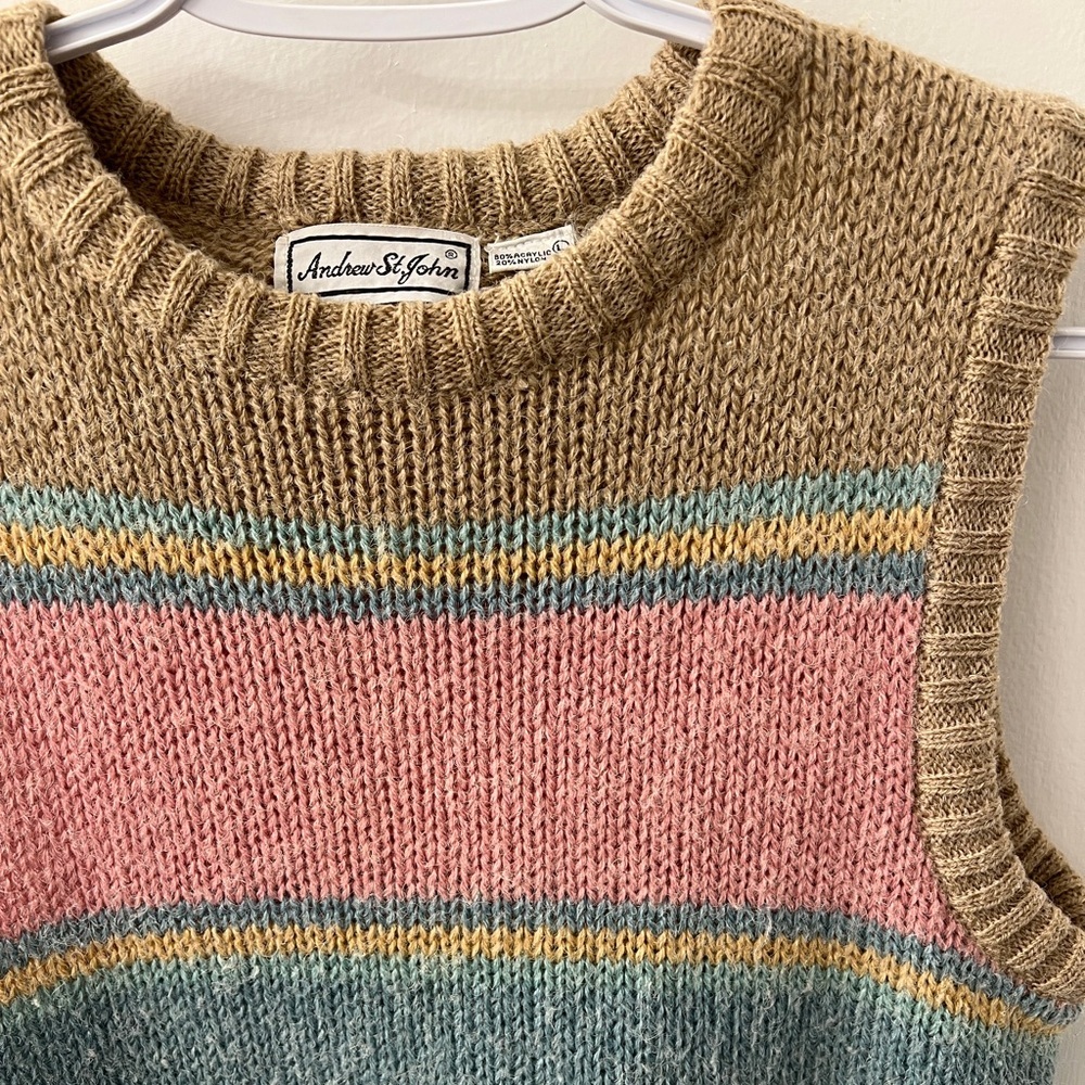 Vintage Andrew St. John top Size Large - Picture 3 of 6